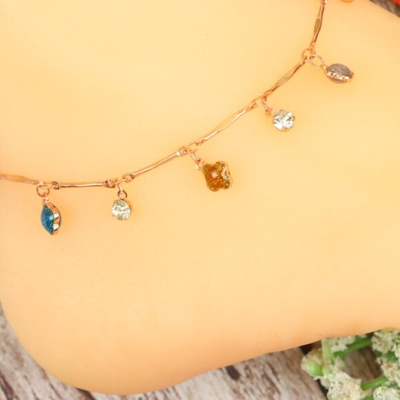 Dainty Anklet for Women – Elegant Everyday Jewelry & Perfect Gift | MLCRC1337 - Picture 7 of 10
